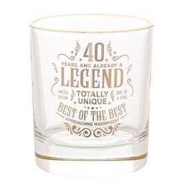 Harvey Makin Legend Tumbler Glass - 40 Years