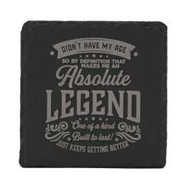 Harvey Makin Legend Slate Coaster - My Age