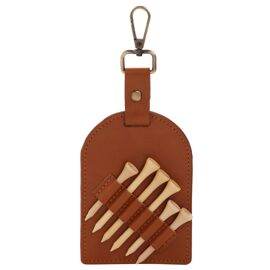 Harvey Makin Golfers Belt Tee Caddy Gift Set - Tan