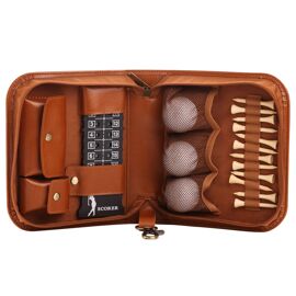 Harvey Makin Golfers Accessories Gift Set - Tan
