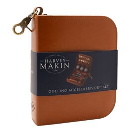 Harvey Makin Golfers Accessories Gift Set - Tan