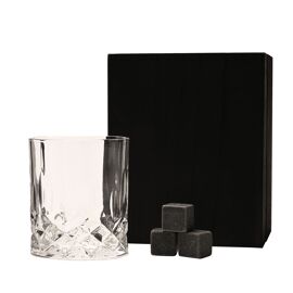 Harvey Makin Whiskyglas- und Steinset