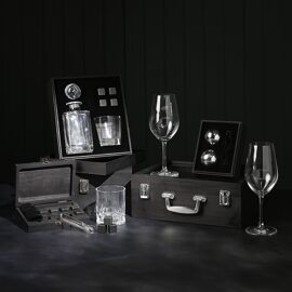 Harvey Makin Whiskyglas-Karaffe, Becher und Kühlsteine-Set