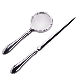 Harvey Makin Letter Opener And Magnifying Glass Gift Set