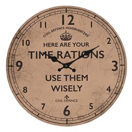Civil Defence Wall Clock 30cm