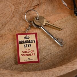 **MULTI 6** Civil Defence Keyring - Grandads Shed Of Wonders