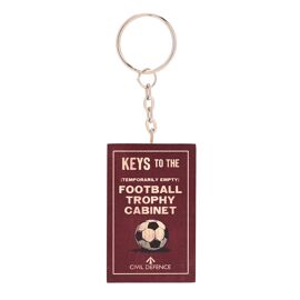 **MULTI 6** Civil Defence Keyring - Keys To The Football Trophy Cabinet