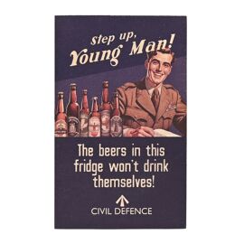 **MULTI 6** Civil Defence Magnet - Beers Won't Drink Themselves