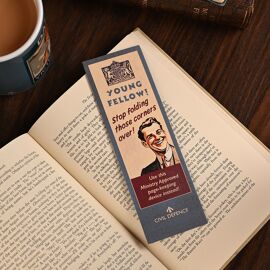 **MULTI 12** Civil Defence Bookmark - Stop Folding Over Corners