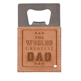Harvey Makin Tan Bottle Opener - World's Greatest Dad