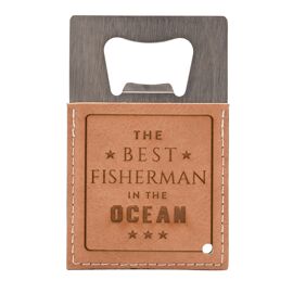 Harvey Makin Tan Bottle Opener - Best Fisherman In The Ocean