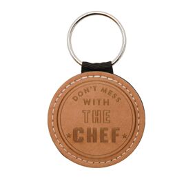 Harvey Makin Tan Keyring - Don't Mess With The Chef