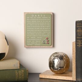 **MULTI 6** Hobbies By Harvey Plaque - Darts