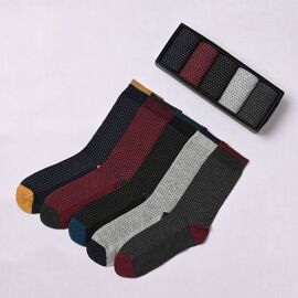 Harvey Makin 5 Pack Boxed Spotty Socks