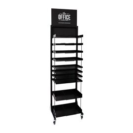 The Office 10 Shelf Single Sided Floor Stand