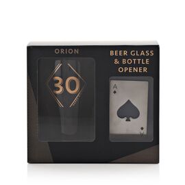 Hotchpotch Orion Beer Glass & Bottle Opener - 30