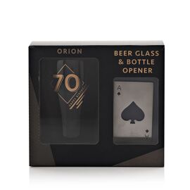 Hotchpotch Orion Beer Glass & Bottle Opener - 70