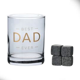 Hotchpotch Orion Whiskey Glass & Stones Dad