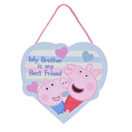 **MULTI 3** Peppa Pig Hanging Plaque - Brother