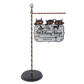 Metal Halloween Sign Witching Hour 150cm x 47cm