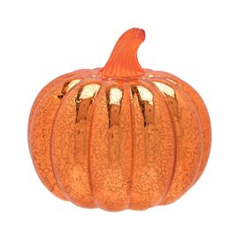 Orange Pumpkin LED Lantern Large