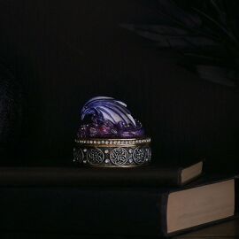 Gothic Purple Dragon Jewellery Box