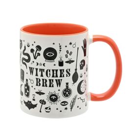 Orange Handled Mug - Witches Brew
