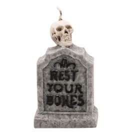 **ASTD MULTI 12** Hocus Pocus Grave Candles - Cat & Skull