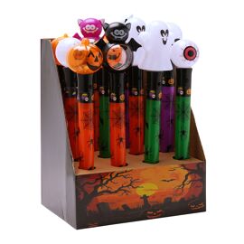 **ASTD MULTI 12** Hocus Pocus Halloween LED Tall Glowsticks CDU - 3 Designs