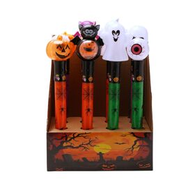 **ASTD MULTI 12** Hocus Pocus Halloween LED Tall Glowsticks CDU - 3 Designs