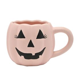 Pink Pumpkin Shaped Mug