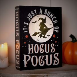 LED Light Up Hocus Pocus Book Ornament (Includes Try Me Button)