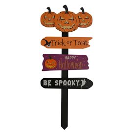 Halloween Outdoor MDF Stake With 4 Arrows