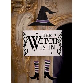 Hanging Wall Plaque -  The Witch Is In