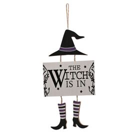 Hanging Wall Plaque -  The Witch Is In