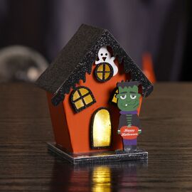 Paper Haunted House With LED Light (Includes Try Me Button)