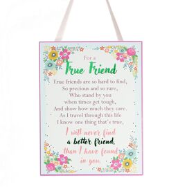 **MULTI 2** True Friend Small Plaque