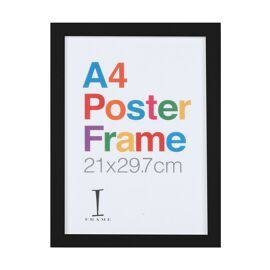 iFrame Wooden Black Poster Frame A4