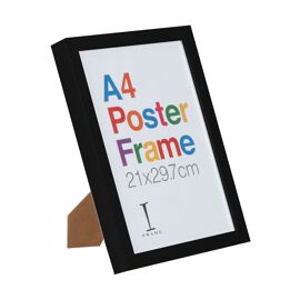 iFrame Wooden Black Poster Frame A4