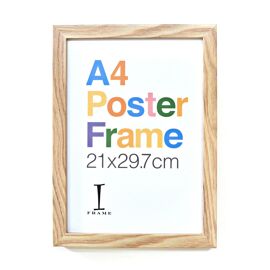 iFrame Wood Finish Poster Frame A4