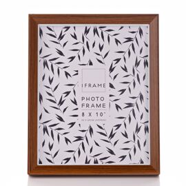 **MULTI 2** iFrame Dark Wood Shadow Photo Frame 8" x 10"