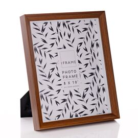 **MULTI 2** iFrame Dark Wood Shadow Photo Frame 8" x 10"