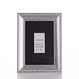 **MULTI 4** iFrame Silver Thick Profile Photo Frame 4" x 6"