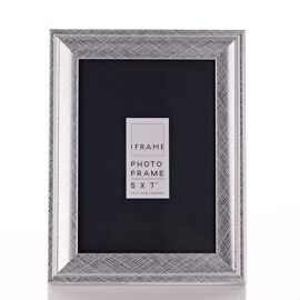 **MULTI 4** iFrame Silver Thick Profile Photo Frame 5" x 7"