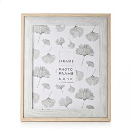 **MULTI 2** iFrame Wood & Grey Two Tone Frame 8" x 10"