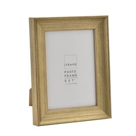**MULTI 4** iFrame Traditional Profile Brushed Gold 5" x 7"