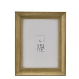 **MULTI 2** iFrame Traditionelles Profil Gebürstetes Gold 6" x 8"