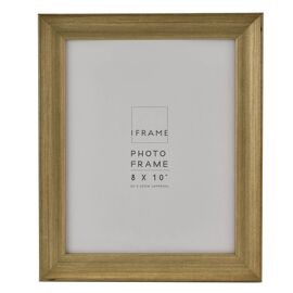 **MULTI 2** iFrame Traditionelles Profil Gebürstetes Gold 8" x 10"