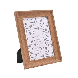 **MULTI 4** iFrame Dark Wood Effect Frame 5" x 7"