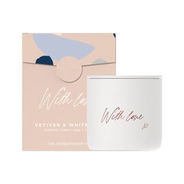 With Love 200g Candle Vetiver and White Tea